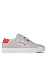 Calvin Klein Jeans Sneakersy Classic Cupsole Laceup Low Lth YM0YM00491 Beżowy. Kolor: beżowy. Materiał: skóra #6