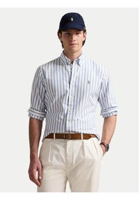 Polo Ralph Lauren Koszula 710906622001 Niebieski Custom Fit. Typ kołnierza: polo. Kolor: niebieski. Materiał: bawełna #1