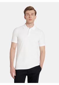 Pako Lorente - PAKO LORENTE - T-shirt polo w białym kolorze. Typ kołnierza: polo. Kolor: czarny, różowy, biały. Materiał: bawełna, elastan