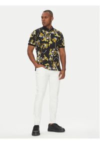 Versace Jeans Couture Polo 78GAG6S0 Czarny Regular Fit. Typ kołnierza: polo. Kolor: czarny. Materiał: bawełna