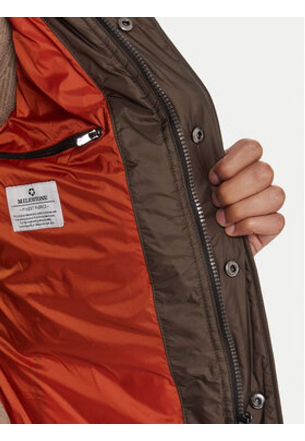 Milestone Kurtka przejściowa MSSantos 530400 60655 Khaki Regular Fit. Kolor: brązowy. Materiał: syntetyk