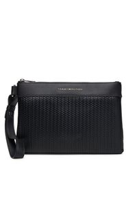 TOMMY HILFIGER - Tommy Hilfiger Saszetka Woven Pouch AM0AM13804 Czarny. Kolor: czarny. Materiał: skóra