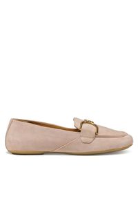 Geox Loafersy D Palmaria D45MUJ 00021 C5149 Różowy. Kolor: różowy. Materiał: zamsz, skóra