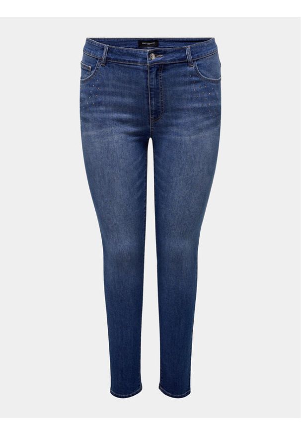 ONLY Carmakoma Jeansy Kate 15309057 Niebieski Skinny Fit. Kolor: niebieski