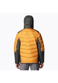 columbia - Kurtka ocieplana męska Columbia Labyrinth Loop Hooded z kapturem. Typ kołnierza: kaptur. Kolor: żółty. Materiał: puch. Sport: turystyka piesza