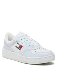 Tommy Jeans Sneakersy Tjw Retro Basket Leather Seasonal EN0EN02204 Biały. Kolor: biały. Materiał: skóra #3