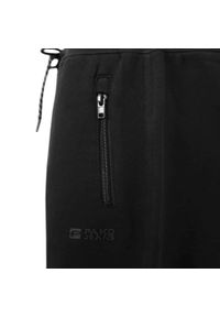Męskie Spodnie Dresowe - Pako Jeans - Czarne. Kolor: czarny. Materiał: bawełna #3