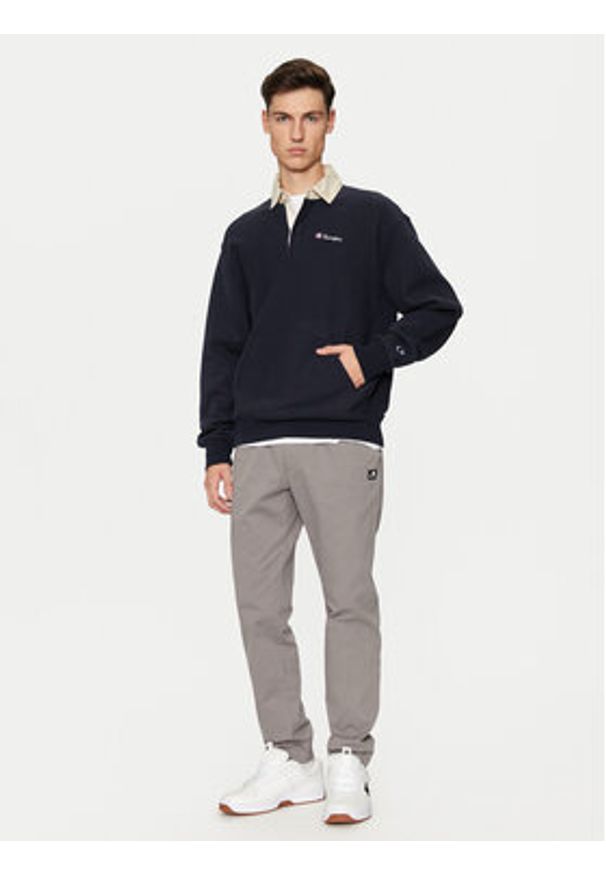 Champion Bluza 220708 Granatowy Relaxed Fit. Kolor: niebieski. Materiał: bawełna