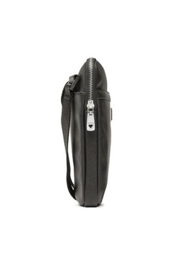 Guess Saszetka Certosa Saffiano Smart HMECSA P3123 Czarny. Kolor: czarny. Materiał: skóra