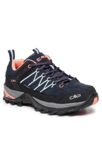 Trekkingi CMP Rigel Low Wmn Trekking Shoes Wp 3Q13246 B.Blue/Giada/Peach 92AD. Kolor: niebieski. Materiał: zamsz, skóra