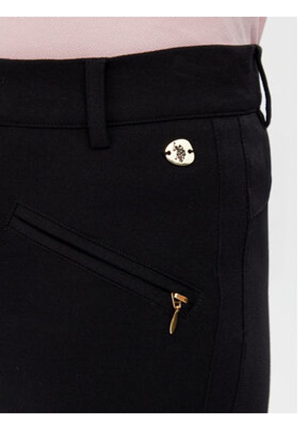 U.S. Polo Assn. Spodnie materiałowe WUP1213 Czarny Slim Fit. Kolor: czarny. Materiał: syntetyk
