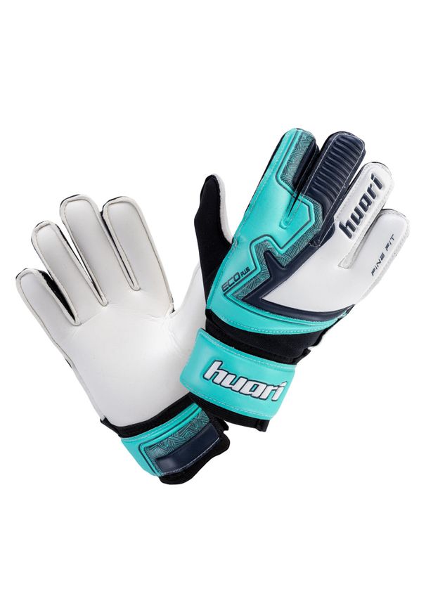 Dziecięce rękawice bramkarskie Huari Ibram. Kolor: biały. Sport: piłka nożna