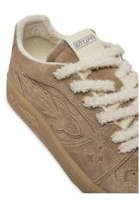 Enterprise Japan Sneakersy BB5003 PX002 S3168 Brązowy. Kolor: brązowy. Materiał: zamsz, skóra #3