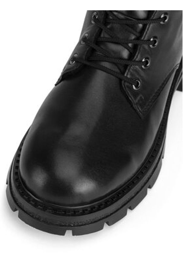 Rieker Trzewiki Z9802-00 Czarny. Kolor: czarny. Materiał: skóra