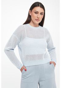 Sweter damski ażurowy z cekinami PESERICO. Wzór: ażurowy #1