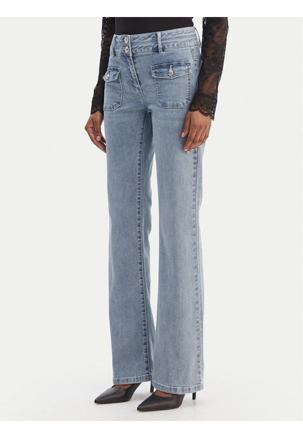 Morgan Jeansy 241-POLEN1 Niebieski Bootcut Fit. Kolor: niebieski