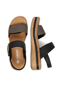 Rieker Sandały CEO-V0951-00 Czarny. Kolor: czarny. Materiał: skóra #7