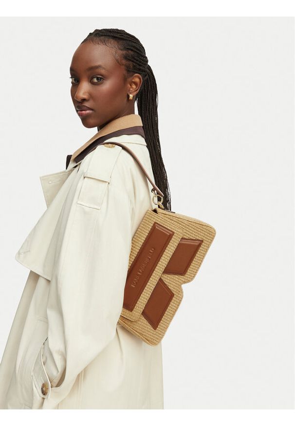 Karl Lagerfeld - KARL LAGERFELD Torebka B2W30023 Beżowy. Kolor: beżowy. Materiał: skórzane