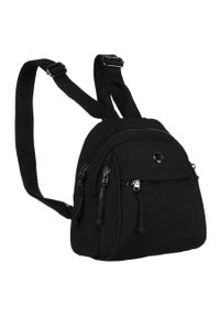 Plecak damski Peterson PTN CSM-11 czarny. Kolor: czarny. Styl: klasyczny