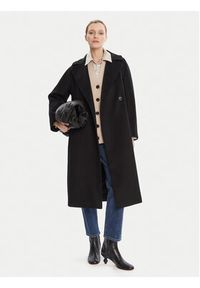 Weekend Max Mara Płaszcz wełniany Resina 2525016031 Czarny Regular Fit. Kolor: czarny. Materiał: wełna #4