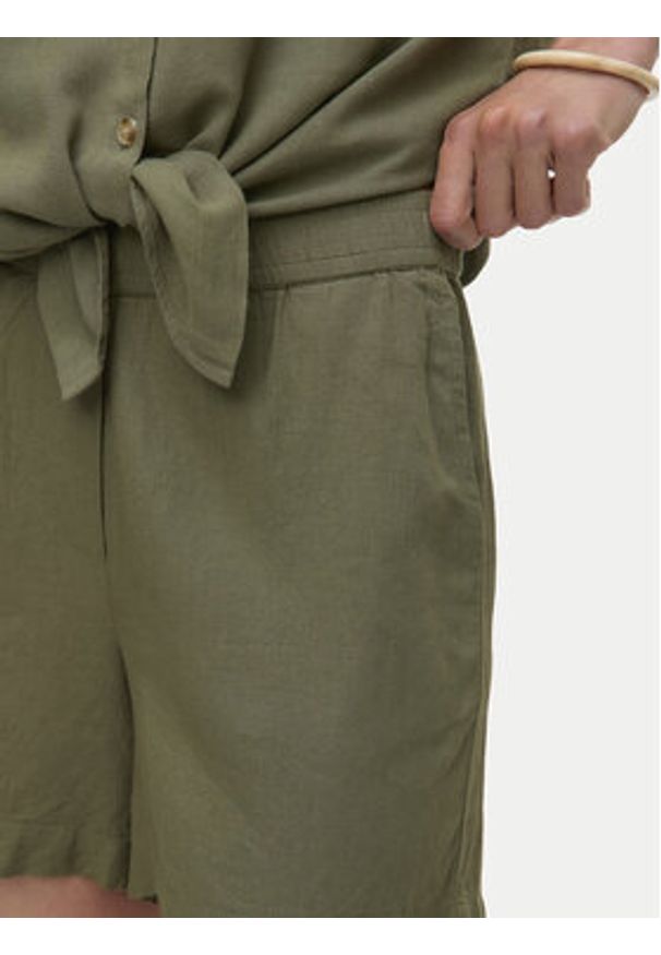 Vero Moda Szorty materiałowe Thea 10333804 Zielony Loose Fit. Kolor: zielony. Materiał: wiskoza