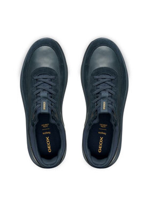 Geox Sneakersy U Spherica Plus U56MPA 08522 C4002 Granatowy. Kolor: niebieski. Materiał: zamsz, skóra