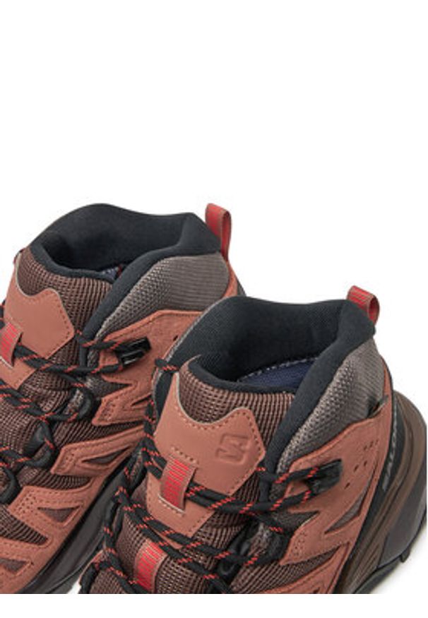 salomon - Salomon Trekkingi X Ultra 360 Leather Mid Gore-Tex L47571000 Brązowy. Kolor: brązowy. Materiał: materiał