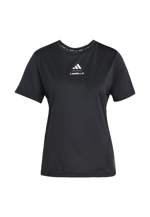 Adidas - Koszulka Les Mills Graphic. Kolor: czarny. Technologia: ClimaCool (Adidas). Sport: fitness
