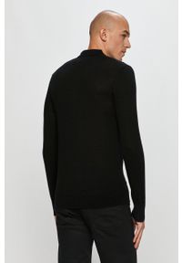 AllSaints – Longsleeve MODE MERINO LS POLO MK005D.NOS. Okazja: na co dzień. Typ kołnierza: polo. Kolor: czarny. Materiał: materiał. Długość rękawa: długi rękaw. Styl: casual #4