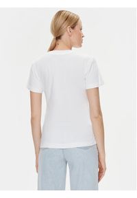 Calvin Klein Jeans T-Shirt Monologo J20J222564 Biały Slim Fit. Kolor: biały. Materiał: bawełna #5