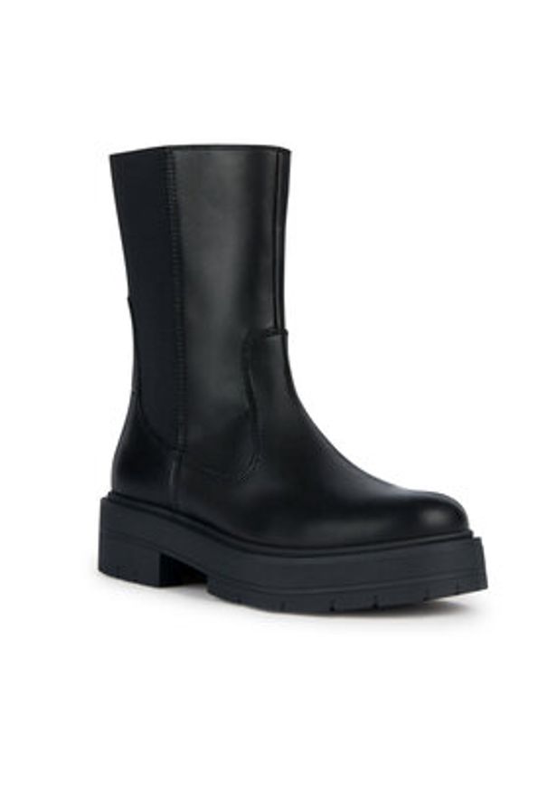 Geox Botki D Spherica Ec7 D36VDK 00043 C9999 Czarny. Kolor: czarny. Materiał: skóra