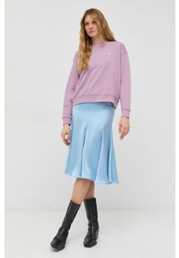 Lee bluza damska kolor fioletowy gładka. Kolor: fioletowy. Długość rękawa: długi rękaw. Długość: długie. Wzór: gładki #5