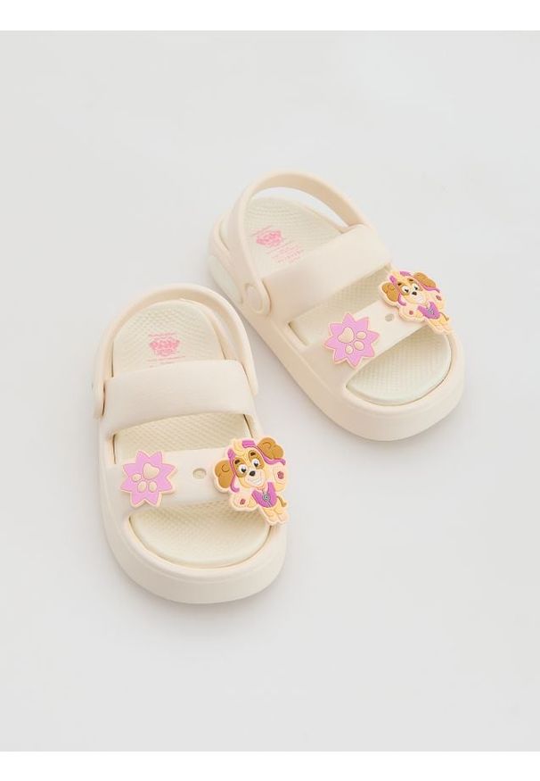 Reserved - Lekkie klapki Psi Patrol - kremowy. Kolor: kremowy