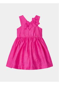 Mayoral Sukienka elegancka 3916 Różowy Regular Fit. Kolor: różowy. Materiał: len. Styl: elegancki