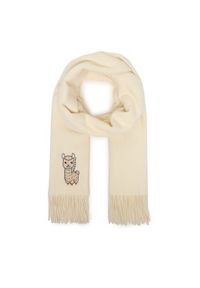 Weekend Max Mara Szalik Fascia 2615541034 Écru. Kolor: kremowy. Materiał: wełna #1