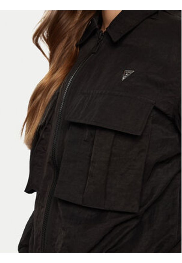Guess Kurtka przejściowa V5RL03 WGYB0 Czarny Regular Fit. Kolor: czarny. Materiał: syntetyk