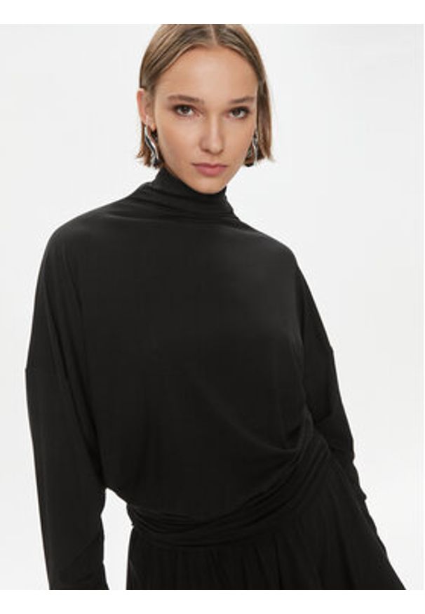 Pinko Sukienka codzienna Atom 102193 A1DE Czarny Regular Fit. Okazja: na co dzień. Kolor: czarny. Materiał: wiskoza. Typ sukienki: proste. Styl: casual