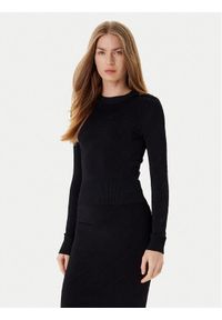 Marciano Guess Sweter 5YGR11 5036Z Czarny Regular Fit. Kolor: czarny. Materiał: wiskoza