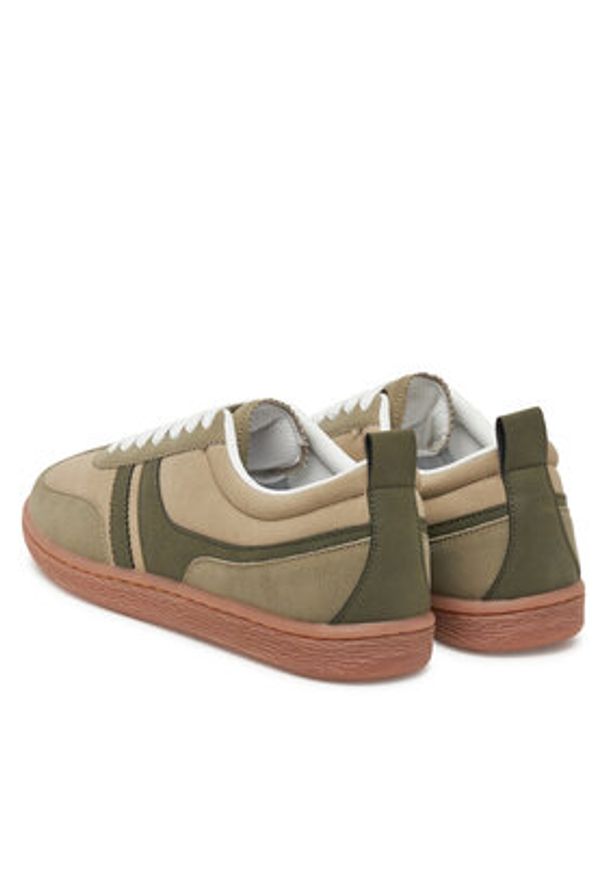 Marella Sneakersy Nauta 2513761017200 Khaki. Kolor: brązowy. Materiał: skóra