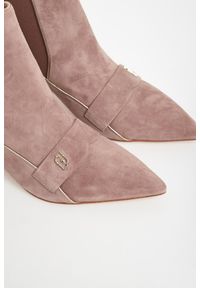 Liu Jo - Botki damskie zamszowe LIU JO. Materiał: zamsz #5