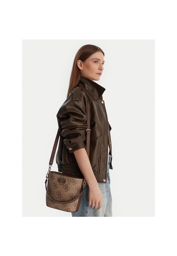 Torebka Guess. Kolor: brązowy
