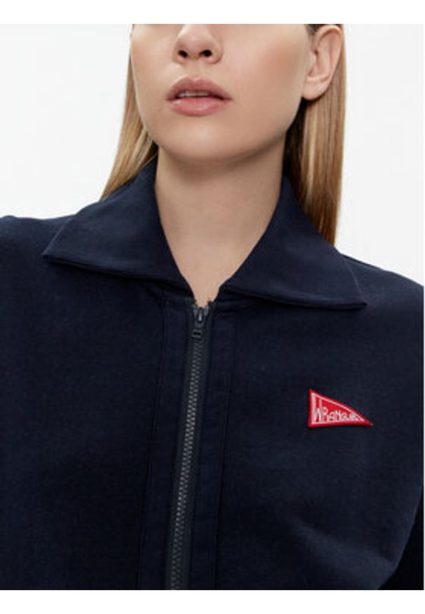 Wrangler Bluza 112351963 Granatowy Regular Fit. Kolor: niebieski. Materiał: bawełna