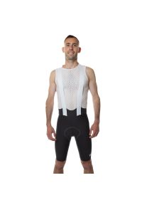 C-LAB - Spodenki rowerowe męskie szare. Kolor: szary. Materiał: skóra. Sport: kolarstwo