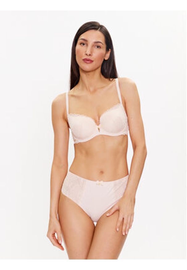 SELMARK - Selmark Biustonosz z fiszbiną Penelope 31017 Beżowy. Kolor: beżowy. Materiał: syntetyk