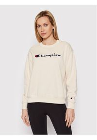 Champion Bluza Crewneck 114922 Beżowy Regular Fit. Kolor: beżowy. Materiał: syntetyk