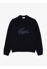 Lacoste Sweter AH0813 Czarny Regular Fit. Kolor: czarny. Materiał: wełna #4