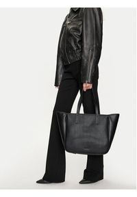 Calvin Klein Jeans Torebka Ck Refine Md Shopper Braid K60K612137 Czarny. Kolor: czarny. Materiał: skórzane #3