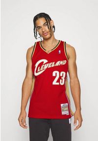 Koszulka męska do koszykówki Mitchell & Ness NBA Jersey Cavaliers Lebron James. Kolor: żółty, czerwony, wielokolorowy. Materiał: jersey. Sport: koszykówka
