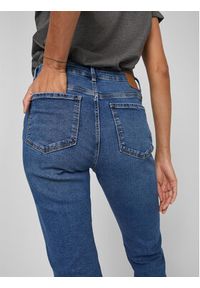 Vila Jeansy Alice 14080228 Granatowy Straight Fit. Kolor: niebieski #4