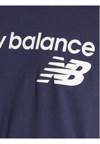New Balance T-Shirt Classic Core Logo MT03905 Granatowy Athletic Fit. Kolor: niebieski. Materiał: syntetyk #4